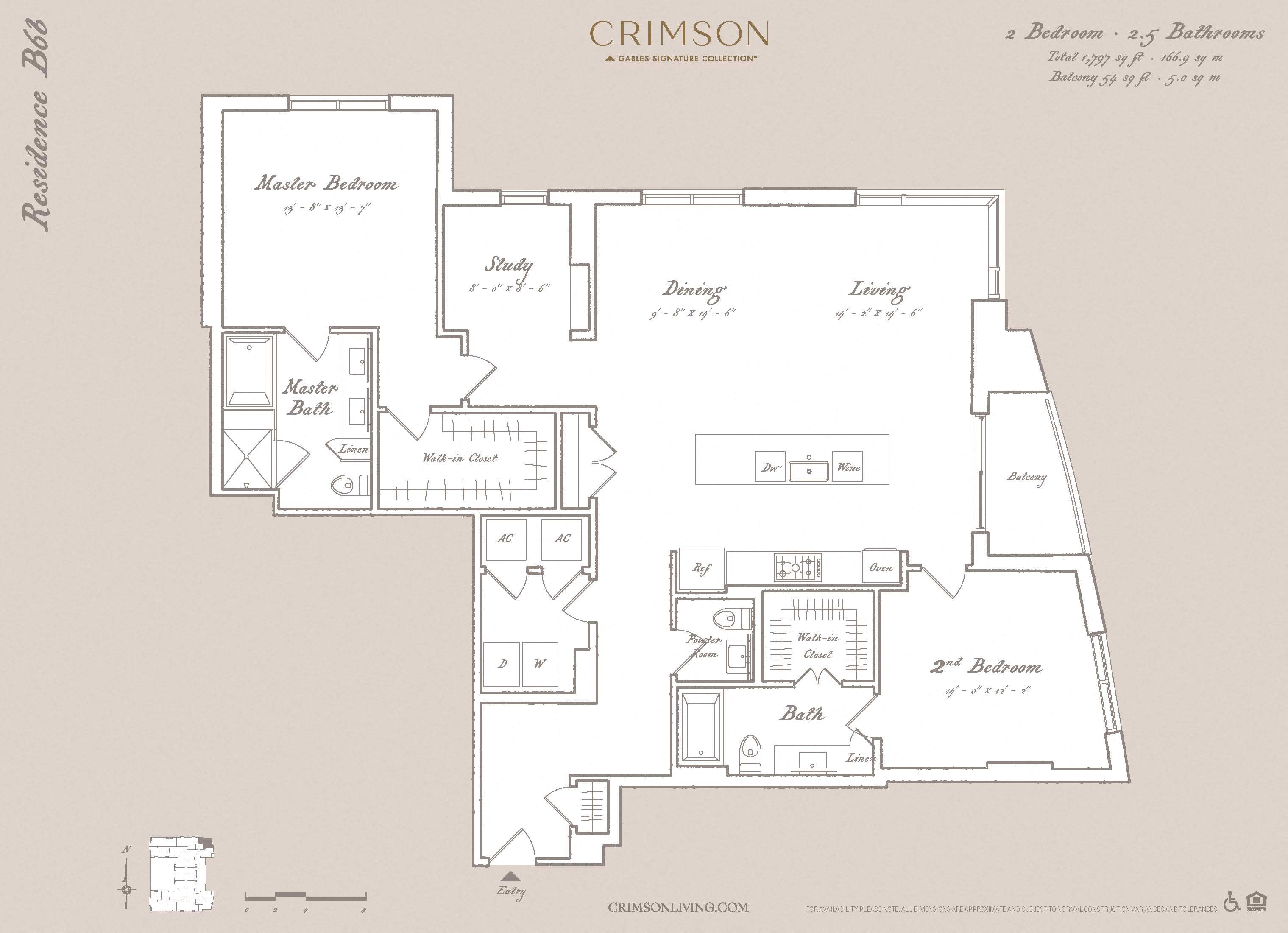 Residence B6B with study floorplan layout