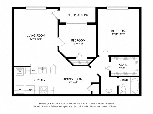 B floorplan layout