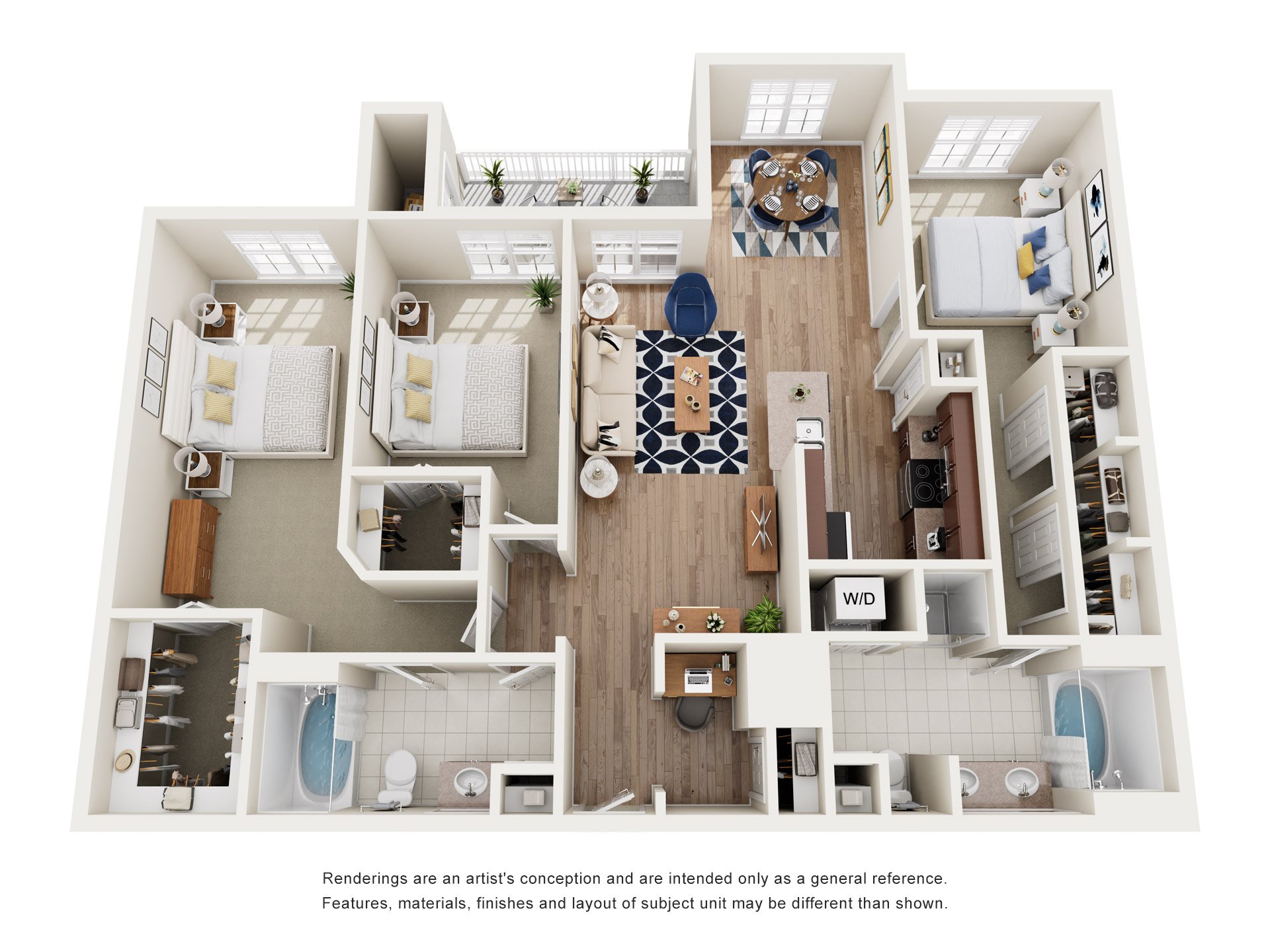 E1 floorplan layout