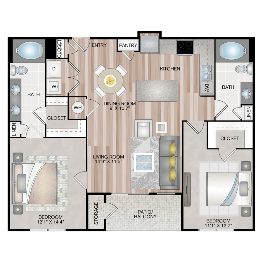 C1.P8 floorplan layout