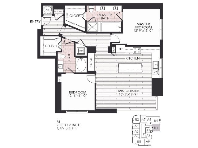 B1 floorplan layout