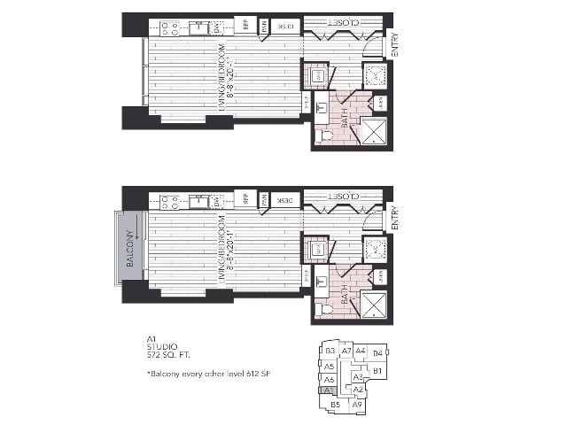 A1 floorplan layout