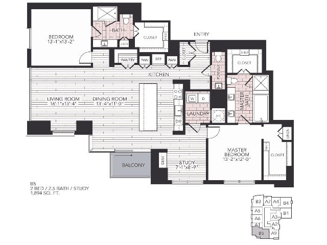 B5 floorplan layout
