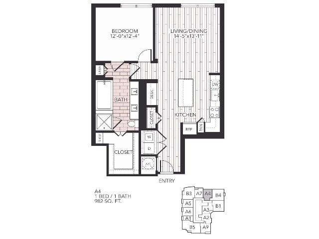 A4 floorplan layout