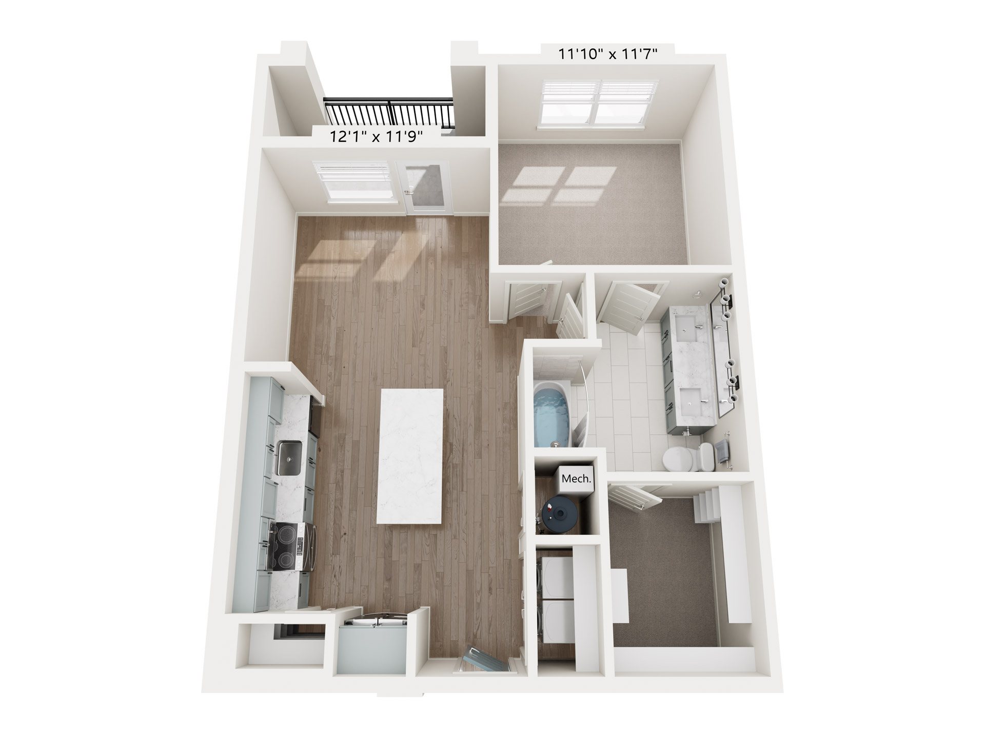 A2.1 floorplan layout