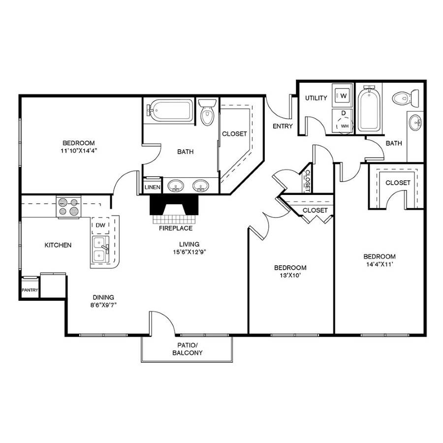 C1 Renovated floorplan layout