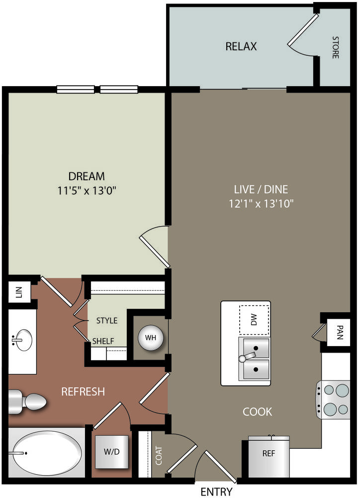 A2A floorplan layout