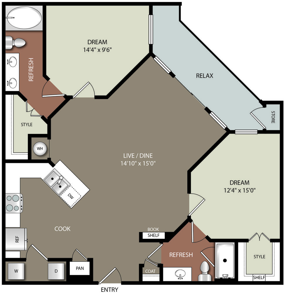 B2 floorplan layout