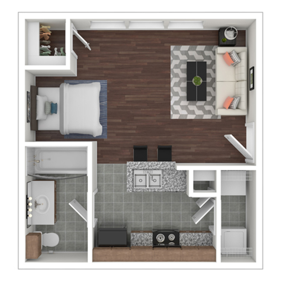 E1 Renovated floorplan layout