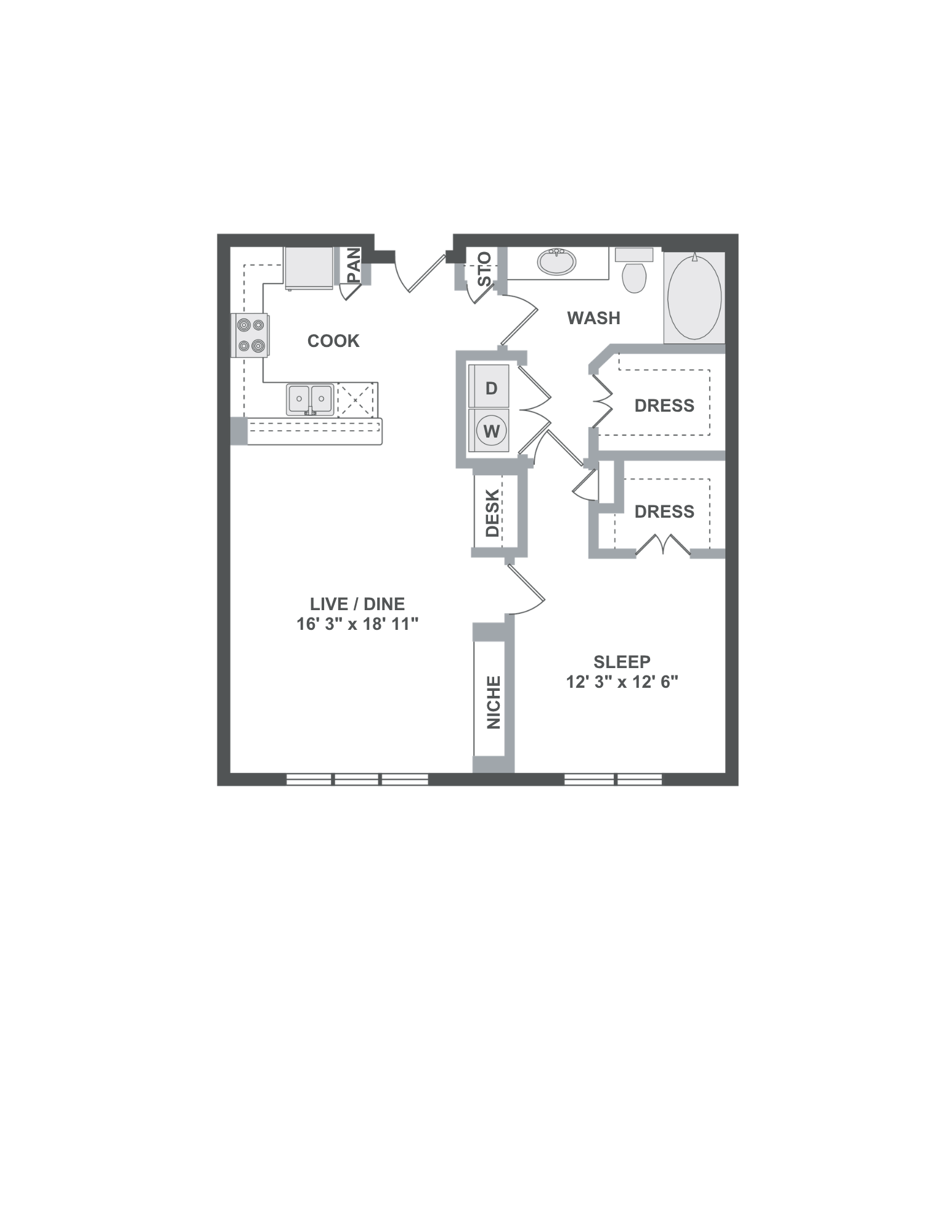 A6 floorplan layout
