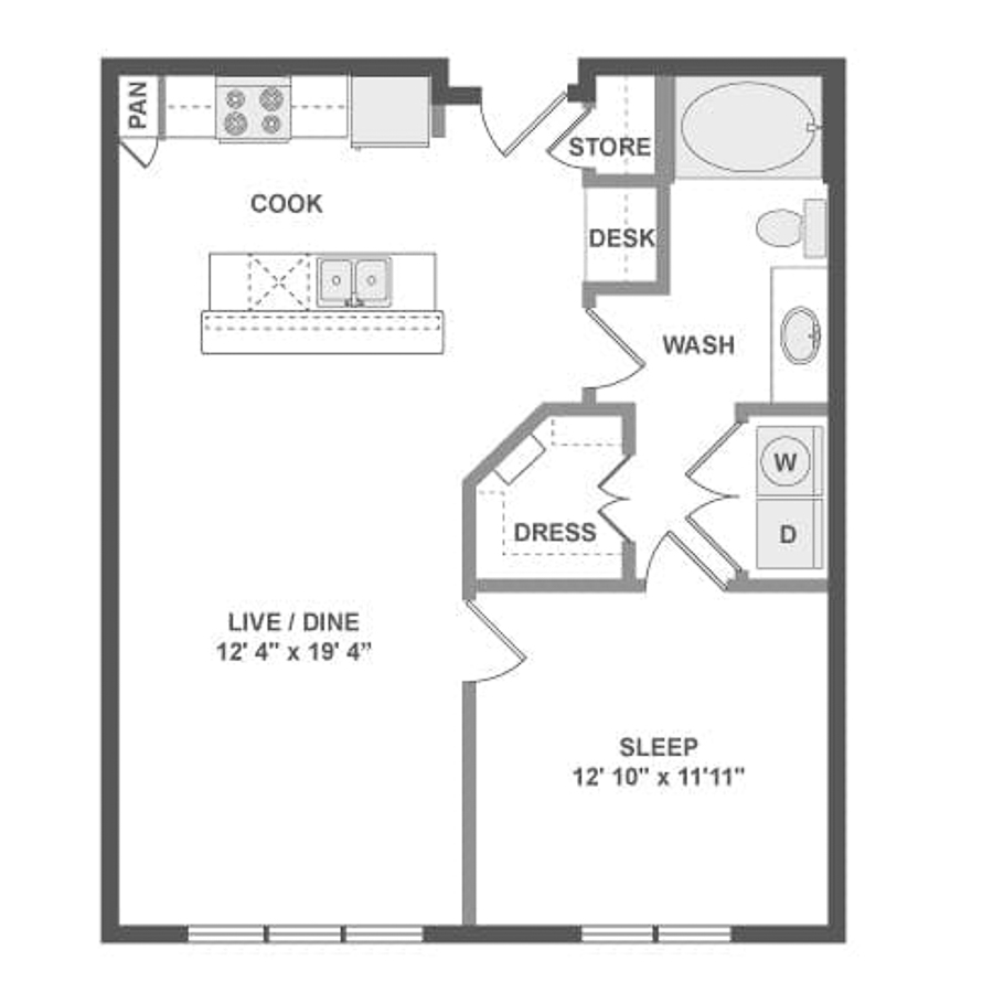 A4 floorplan layout
