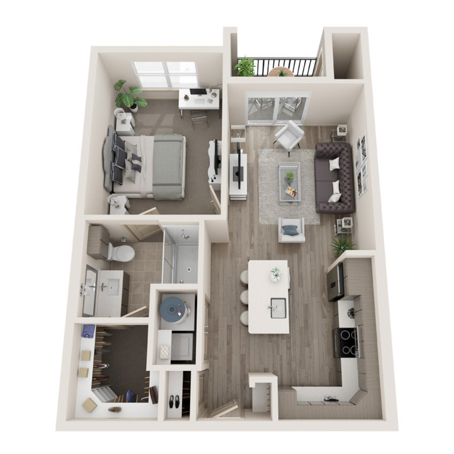 A floorplan layout