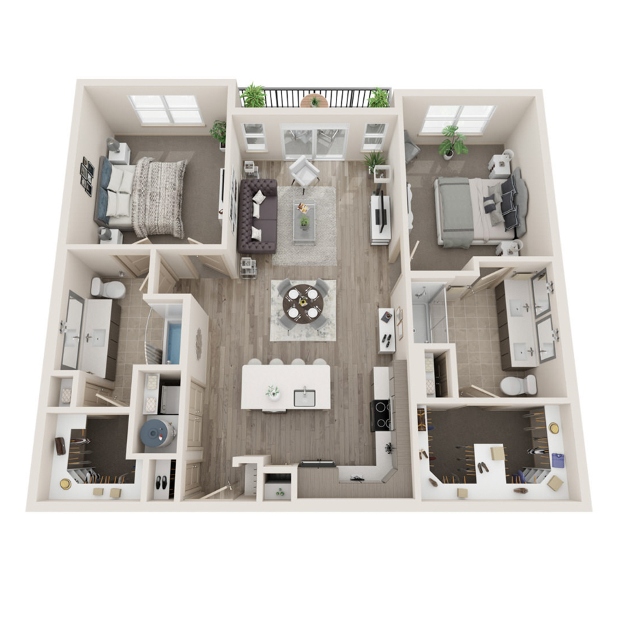D-B2 floorplan layout
