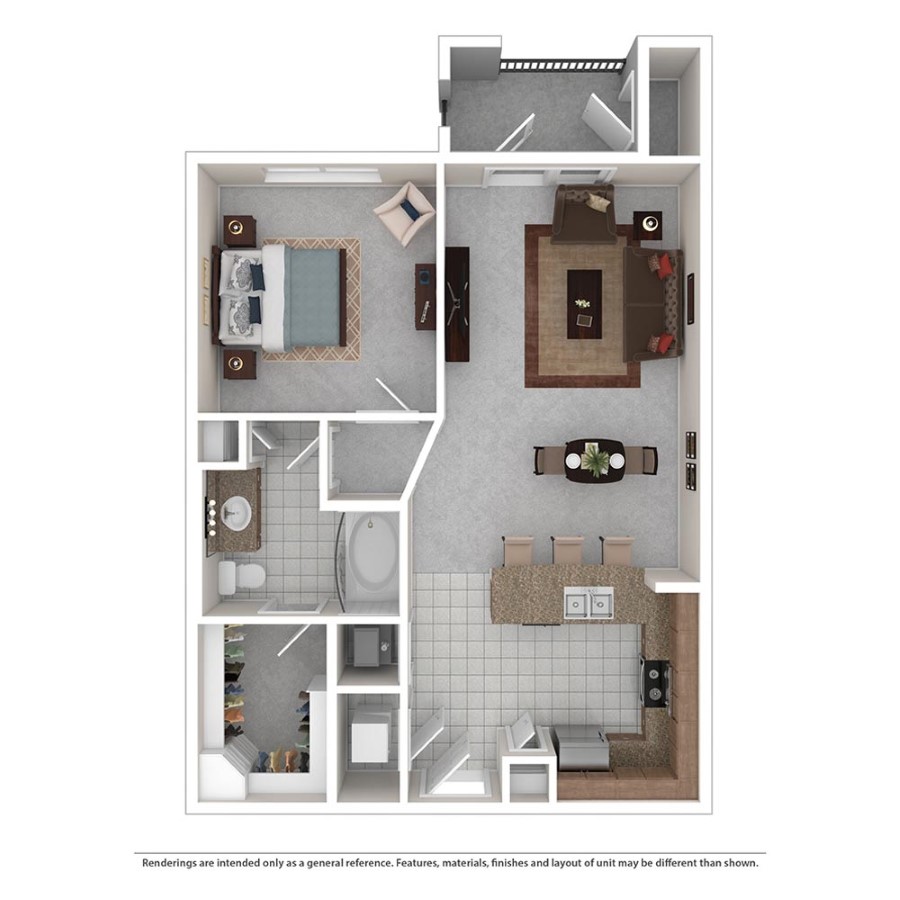 A floorplan layout