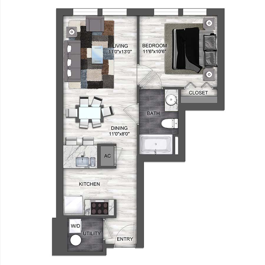A1 floorplan layout