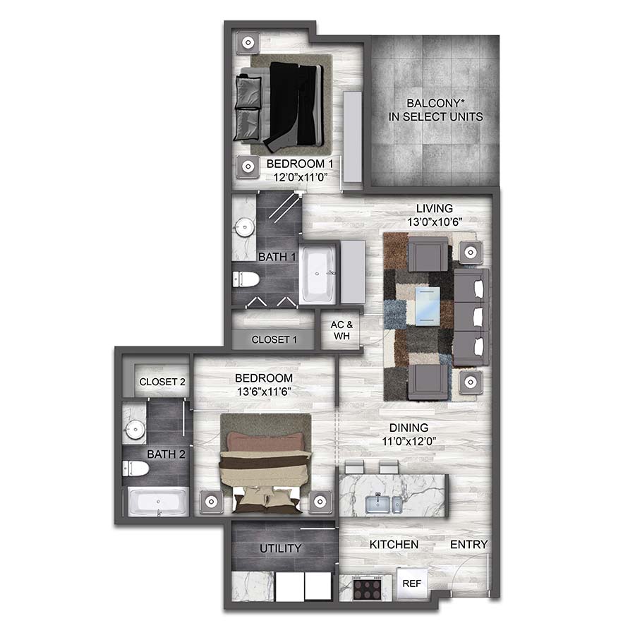 B2 floorplan layout