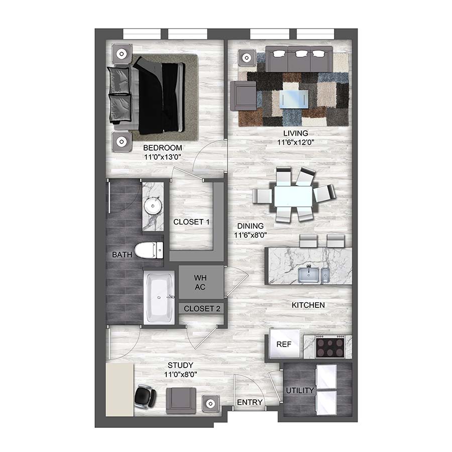 A6 floorplan layout