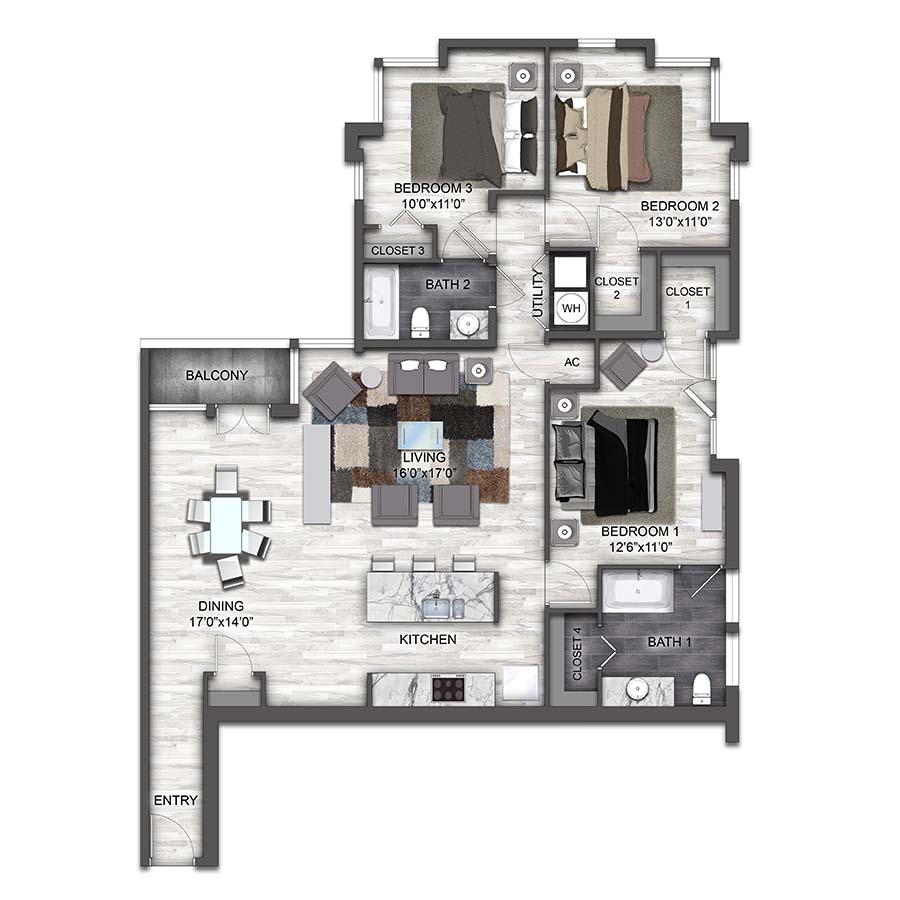 C1 floorplan layout