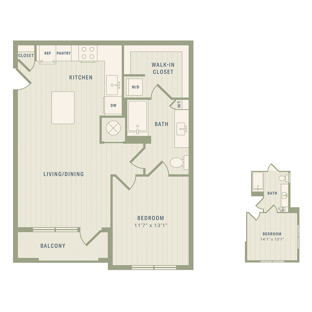 A1B floorplan layout