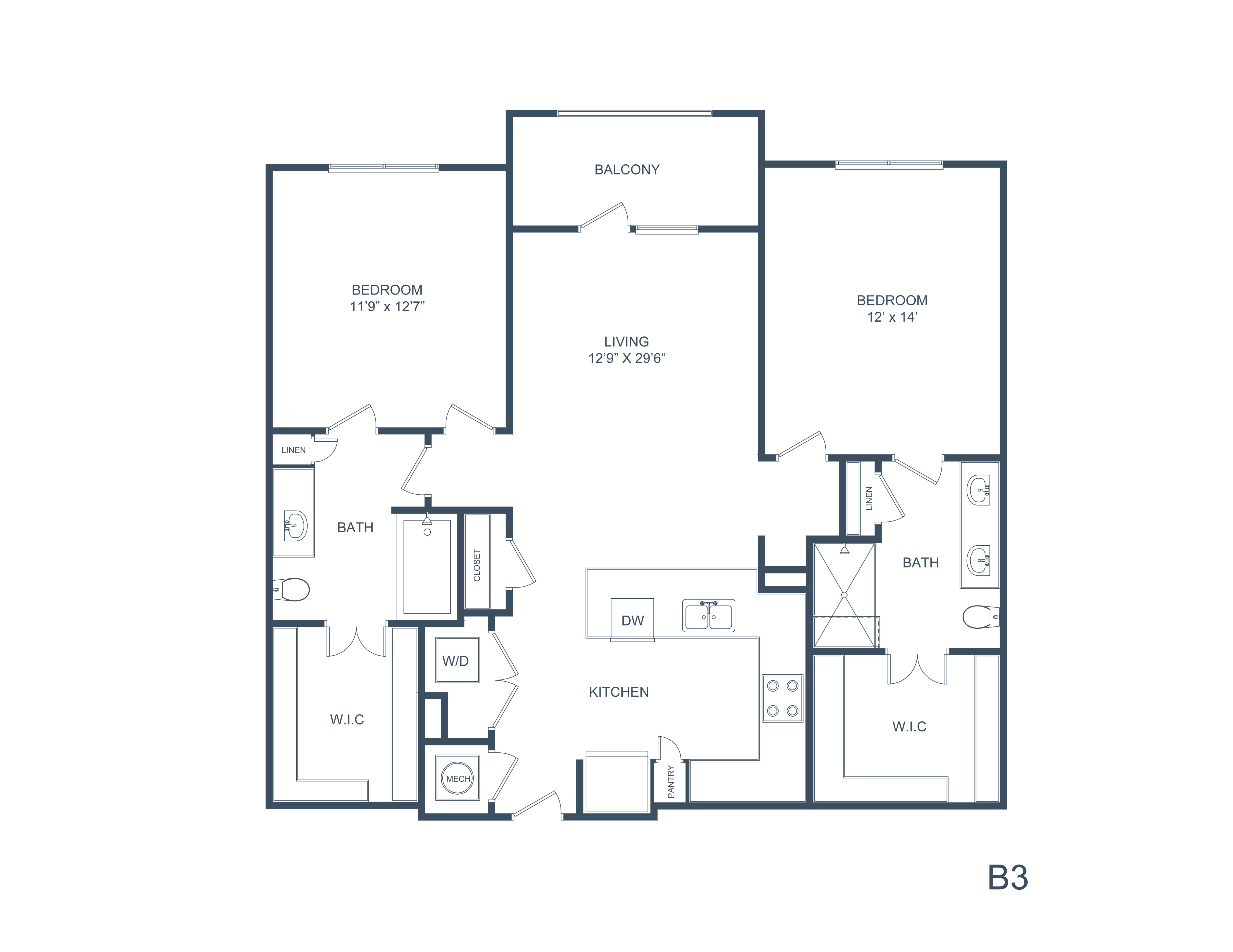 B3 floorplan layout