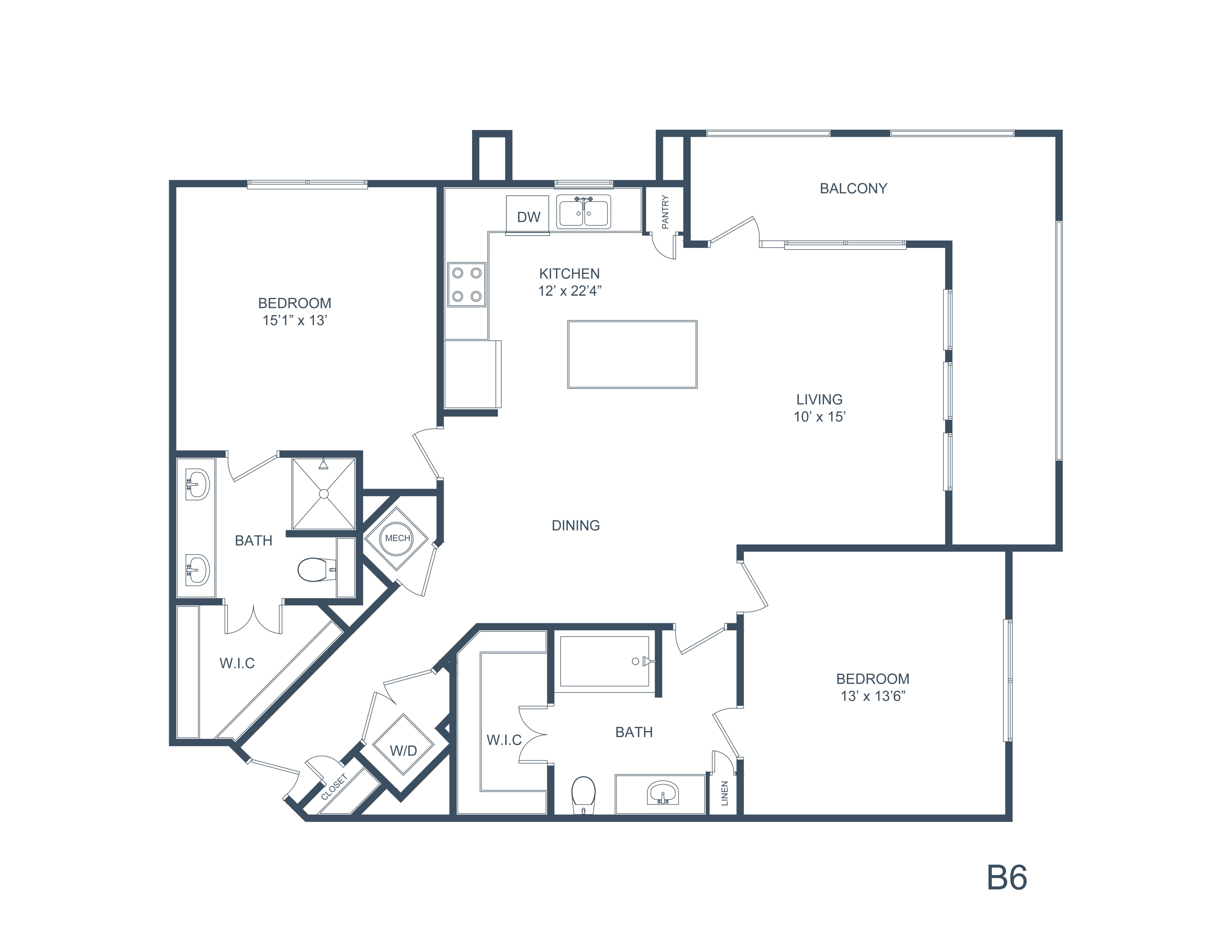 B6 floorplan layout