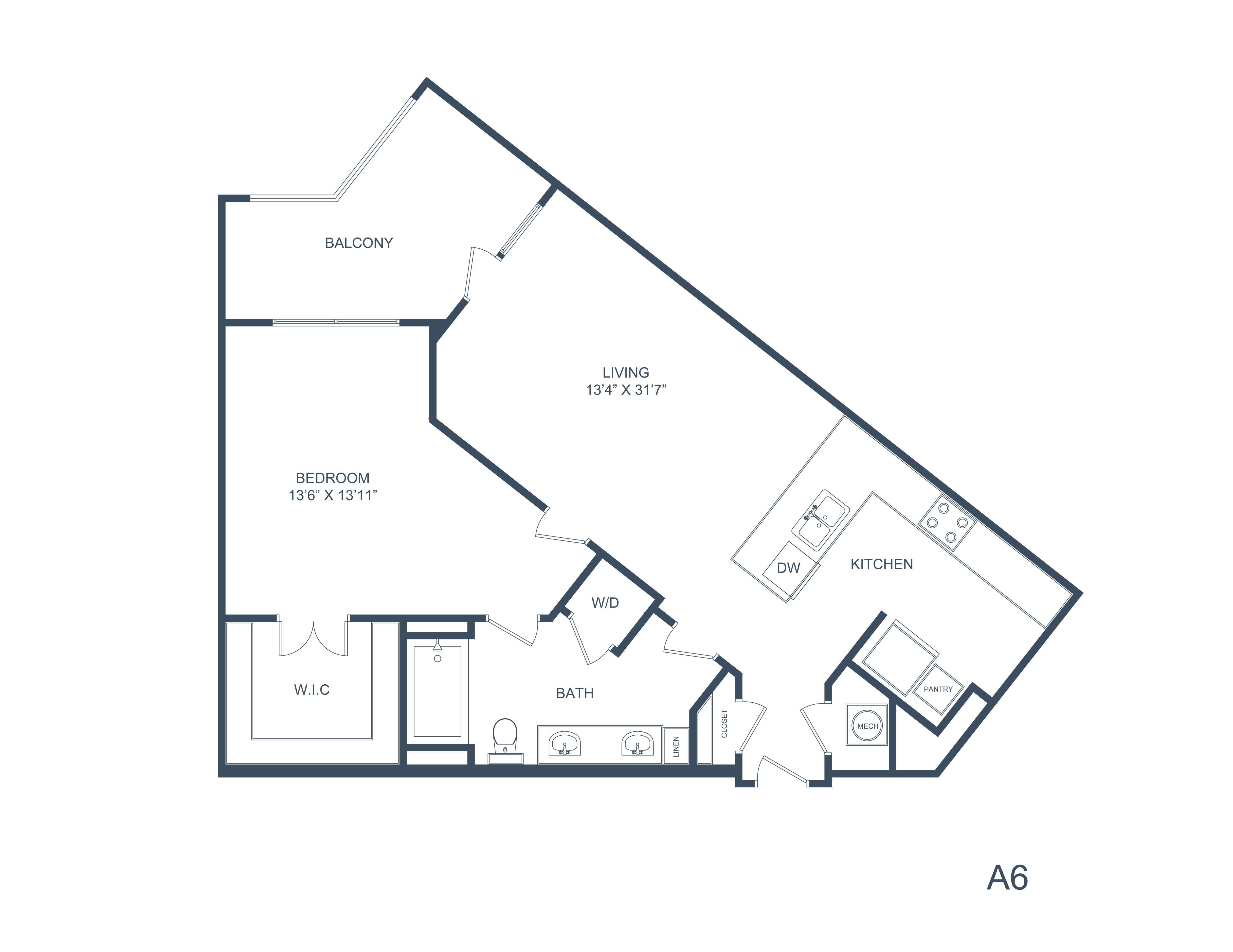 A6 floorplan layout