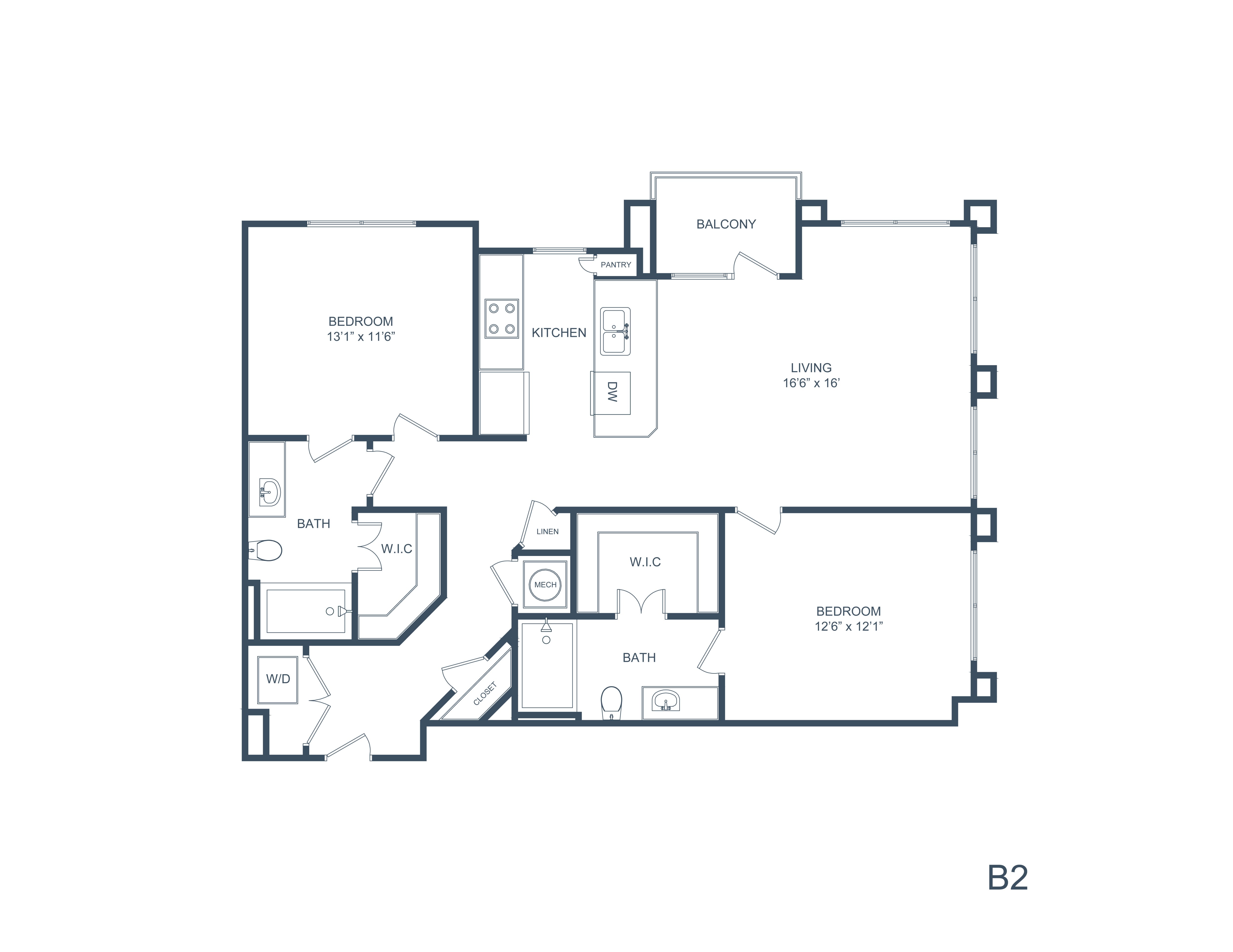 B2 floorplan layout