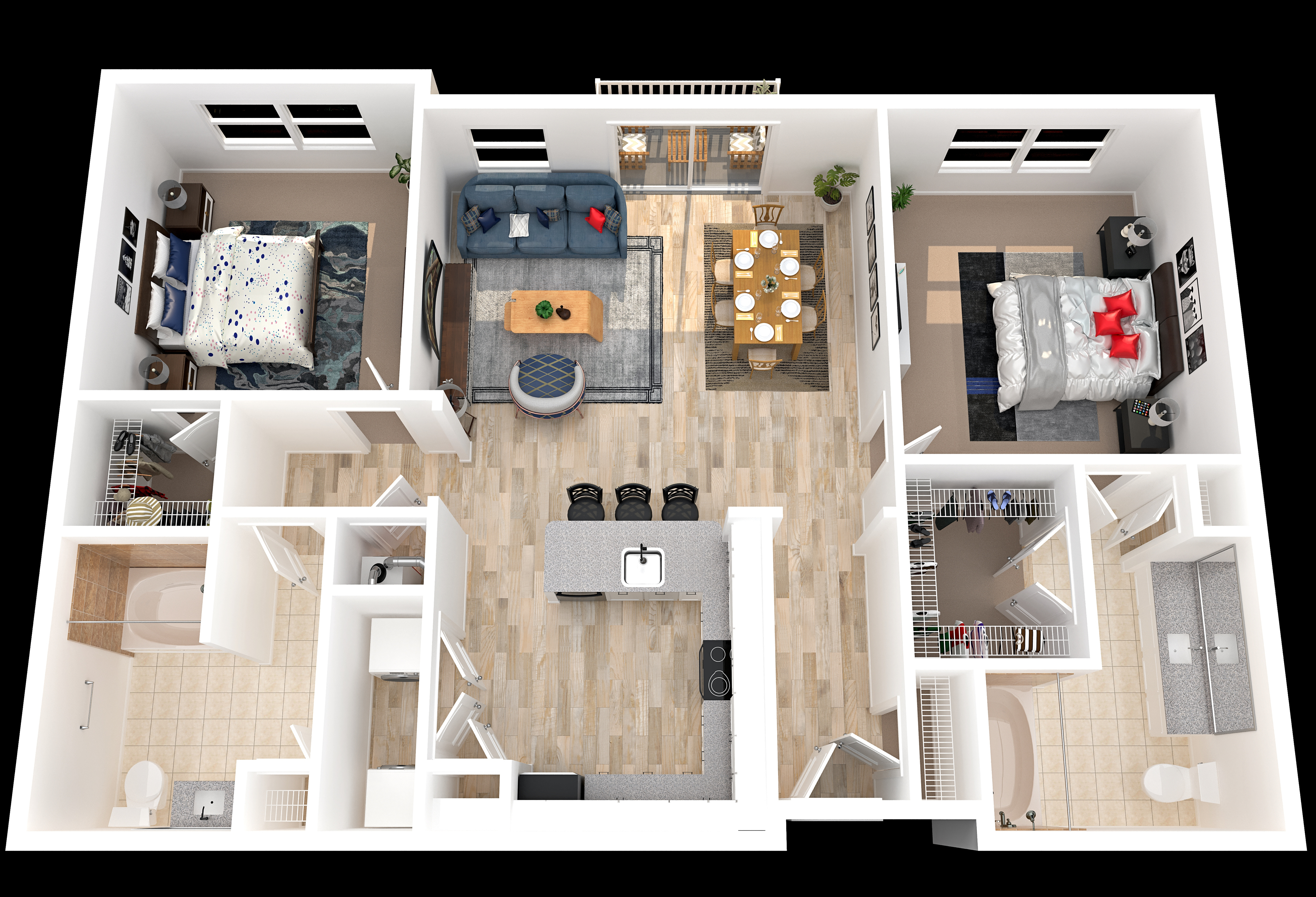 B2 floorplan layout