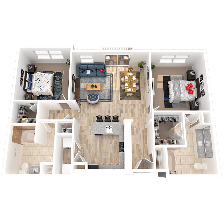 B2R floorplan layout