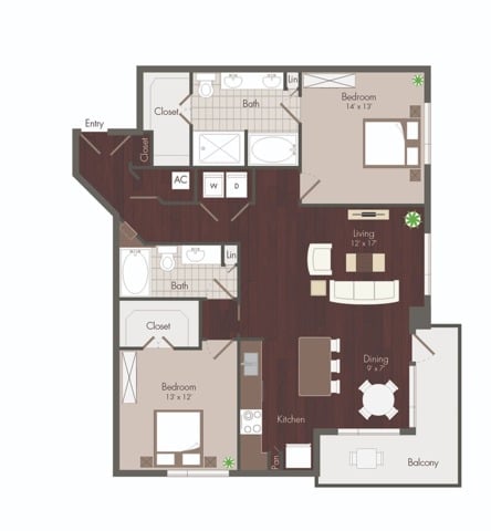 Rose - Renovated floorplan layout