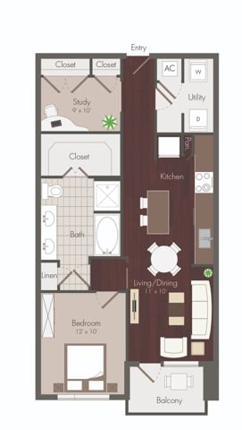 Haskell - Renovated floorplan layout