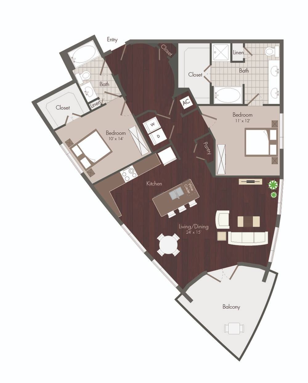 Prauge floorplan layout