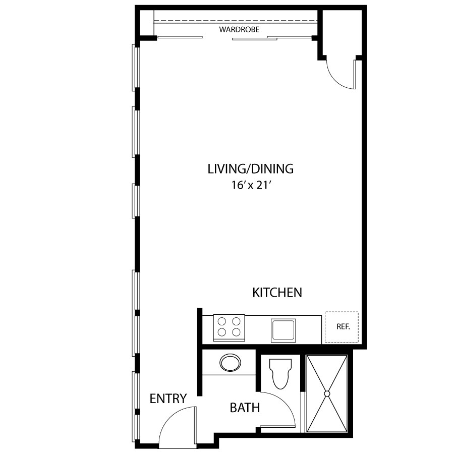 S1A-C - Vintage floorplan layout