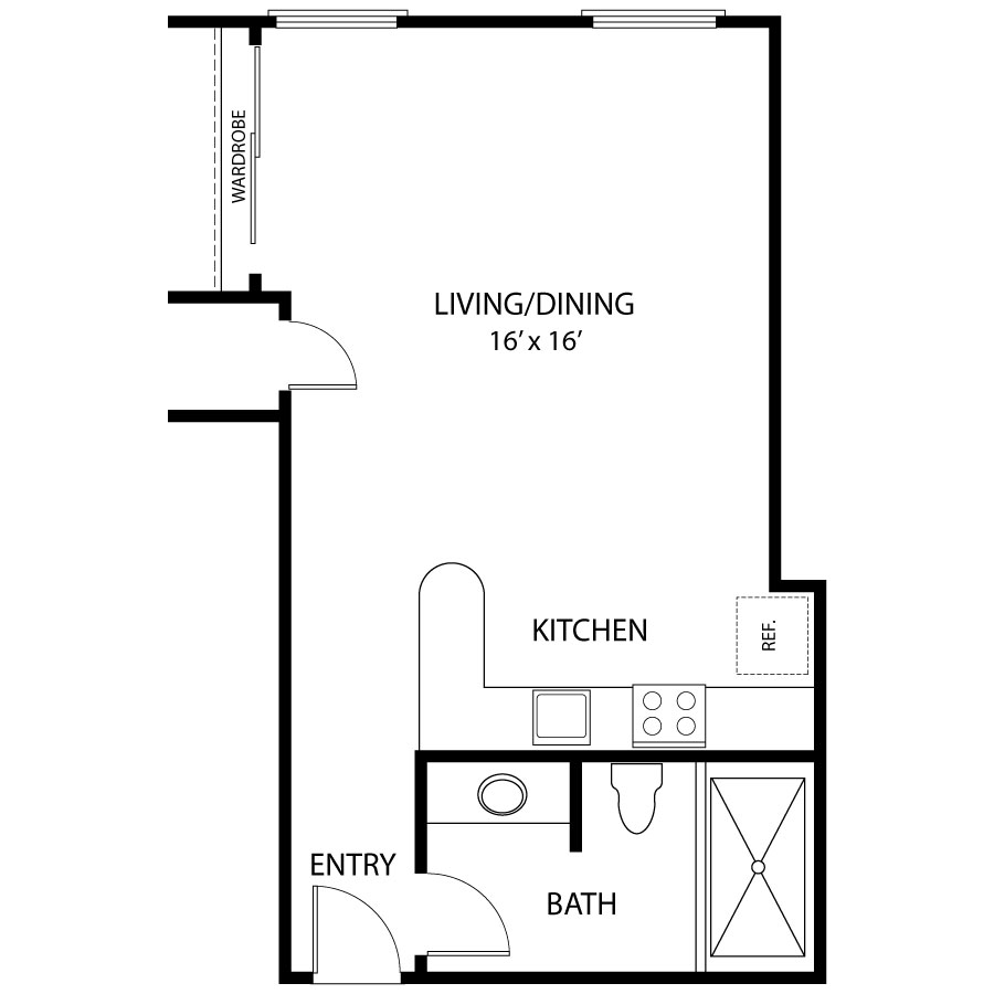 S1A-E - Traditional floorplan layout