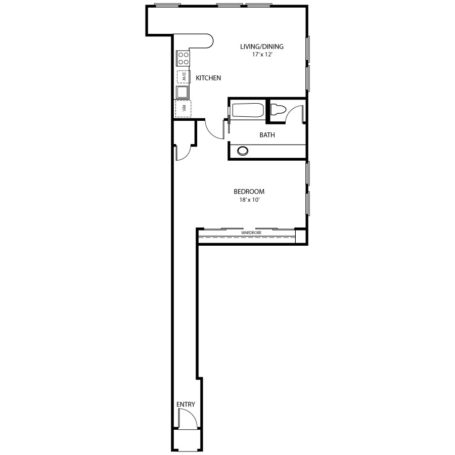 L1A-H - Vintage floorplan layout