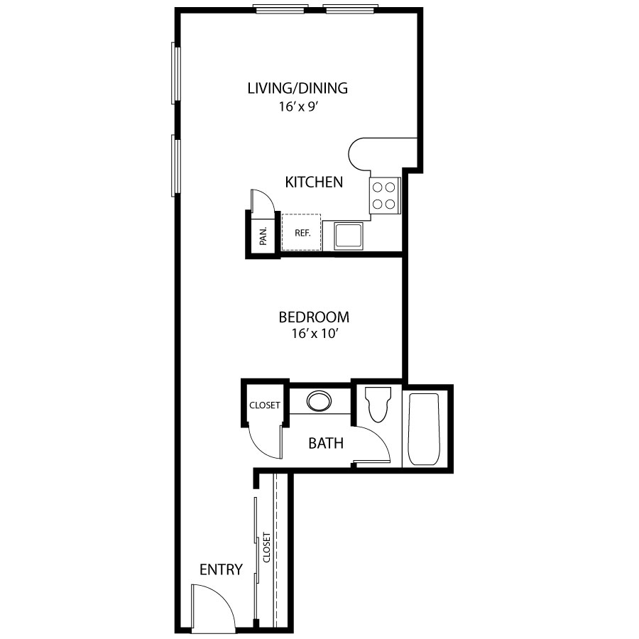 L1A-D - Vintage floorplan layout