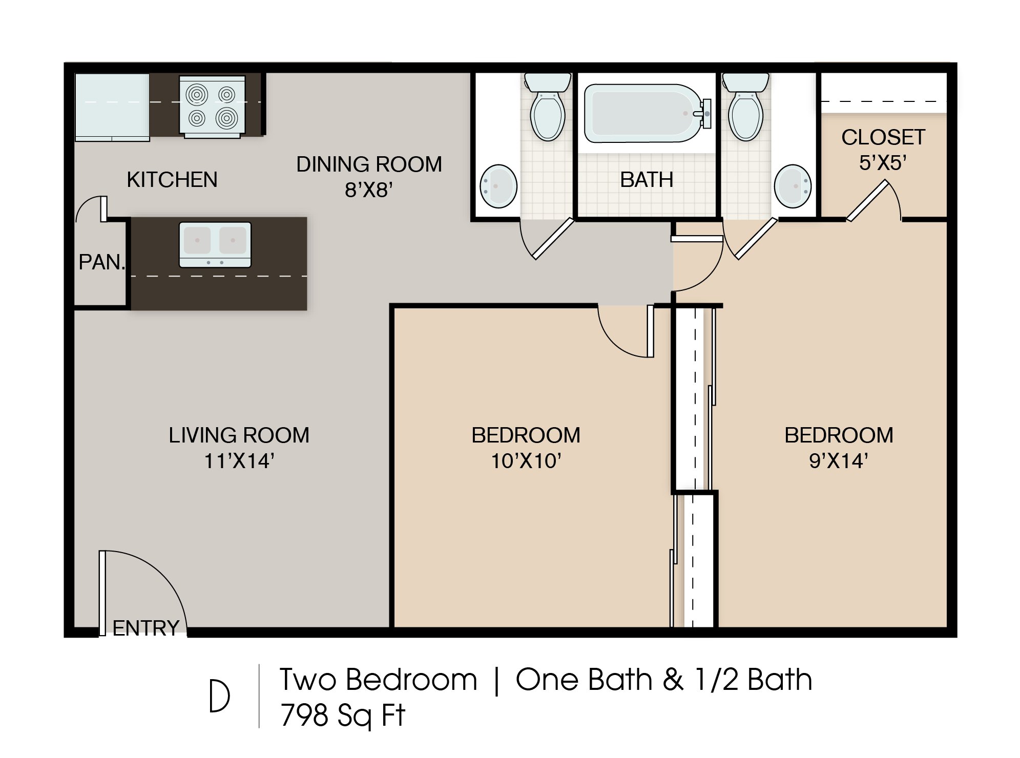2x1.5 floorplan layout