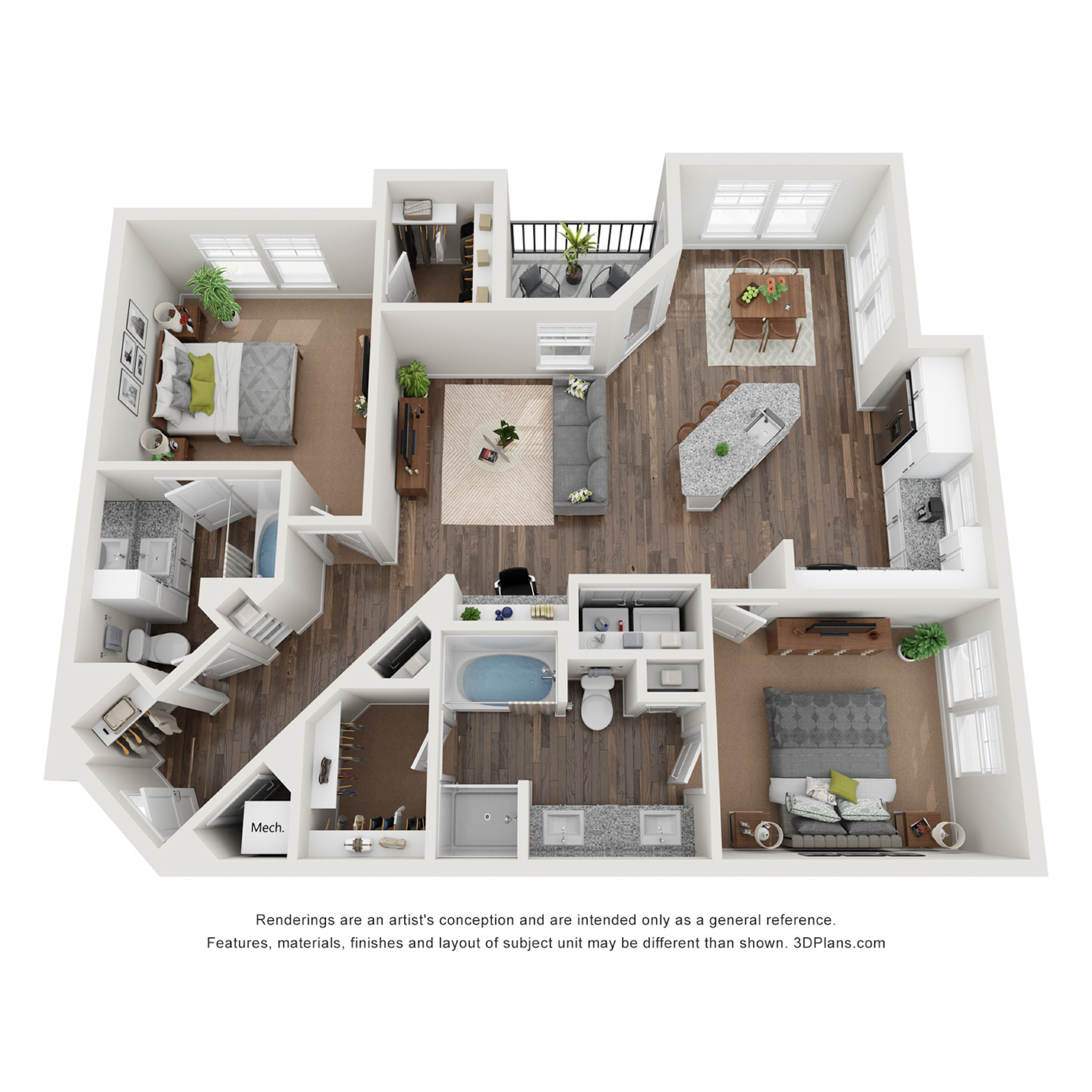 B2 floorplan layout