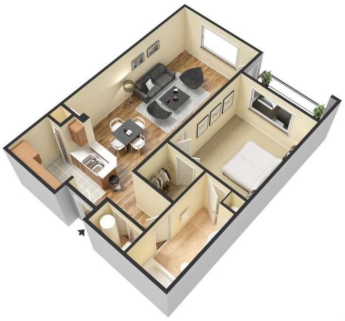 Classic floorplan layout