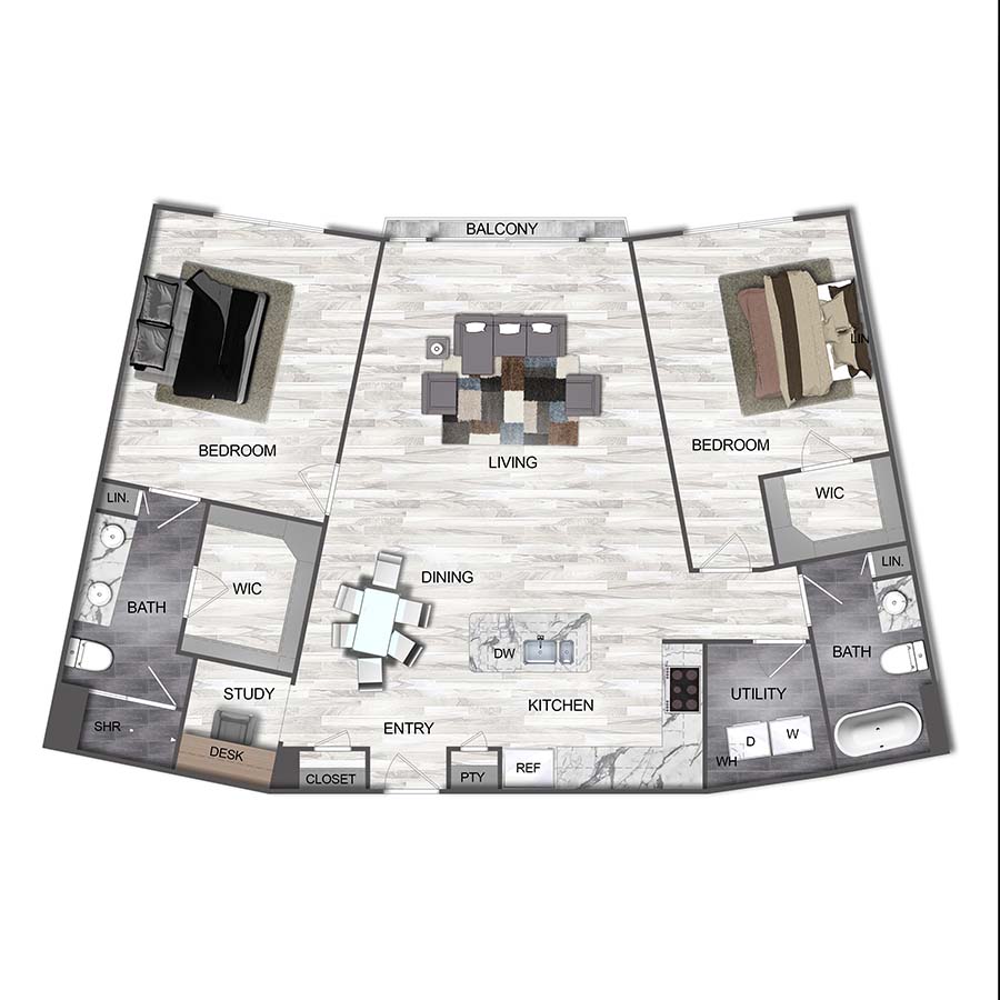 B3 floorplan layout