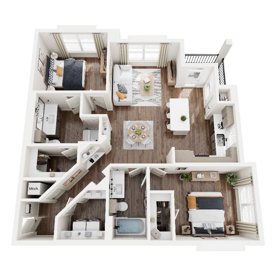 B2 floorplan layout