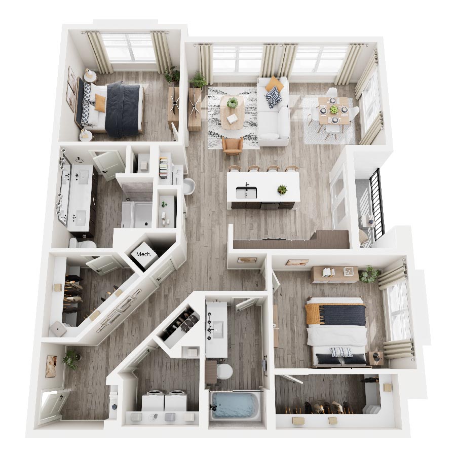 B3 floorplan layout