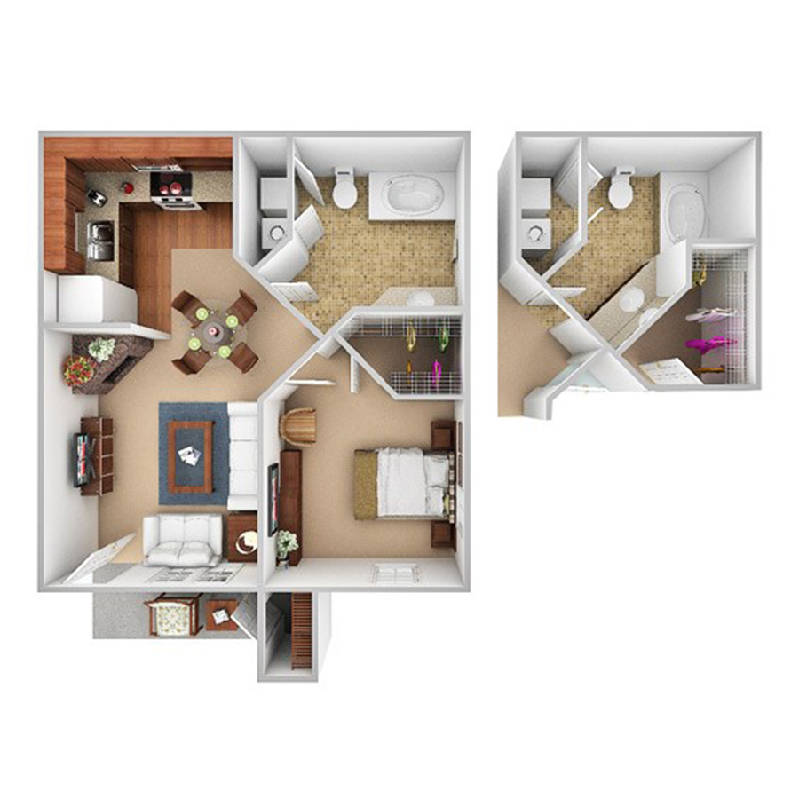 Mandarin floorplan layout