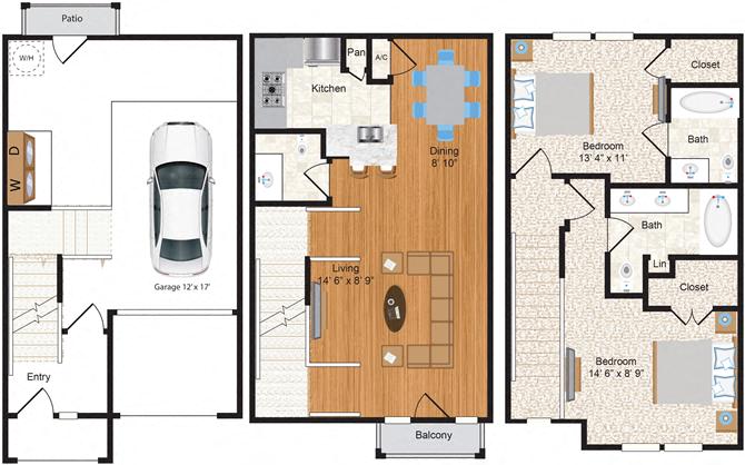 2B floorplan layout
