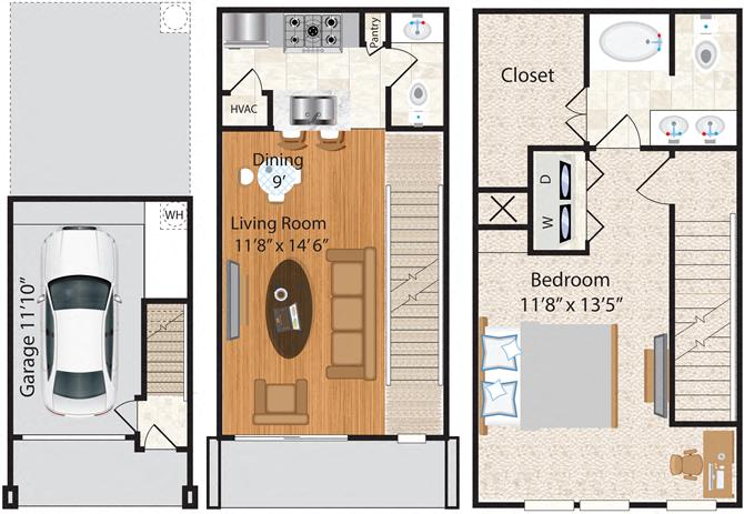 1A w/ Balcony Renovation 2 floorplan layout