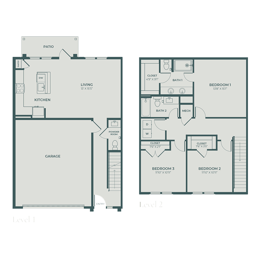 TH-3B floorplan layout
