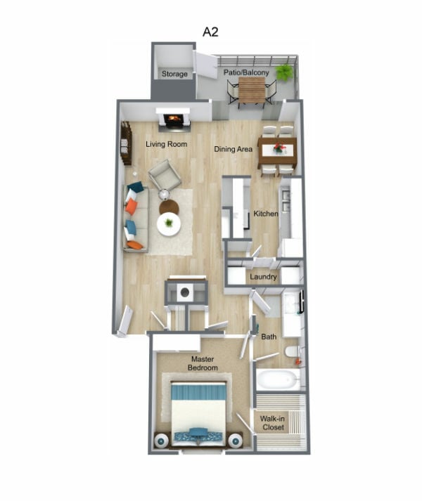 A2 floorplan layout