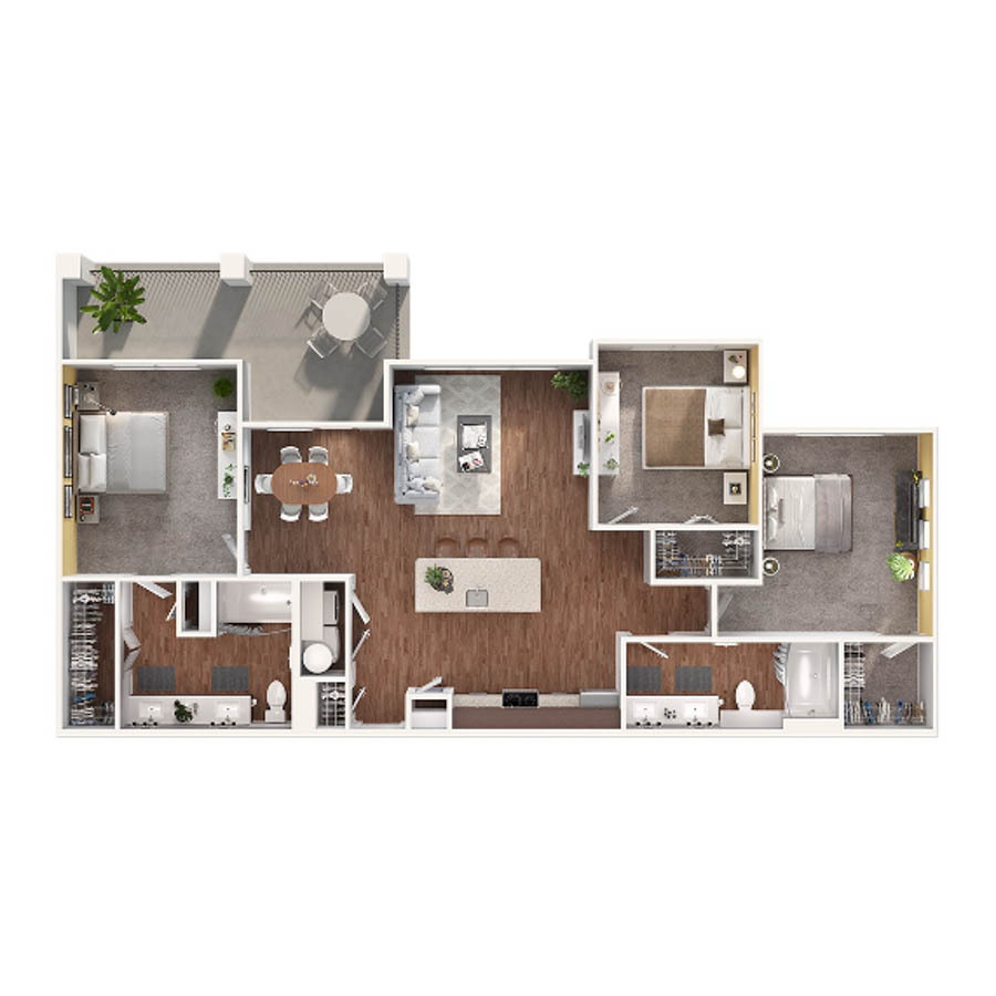 Chocolate floorplan layout