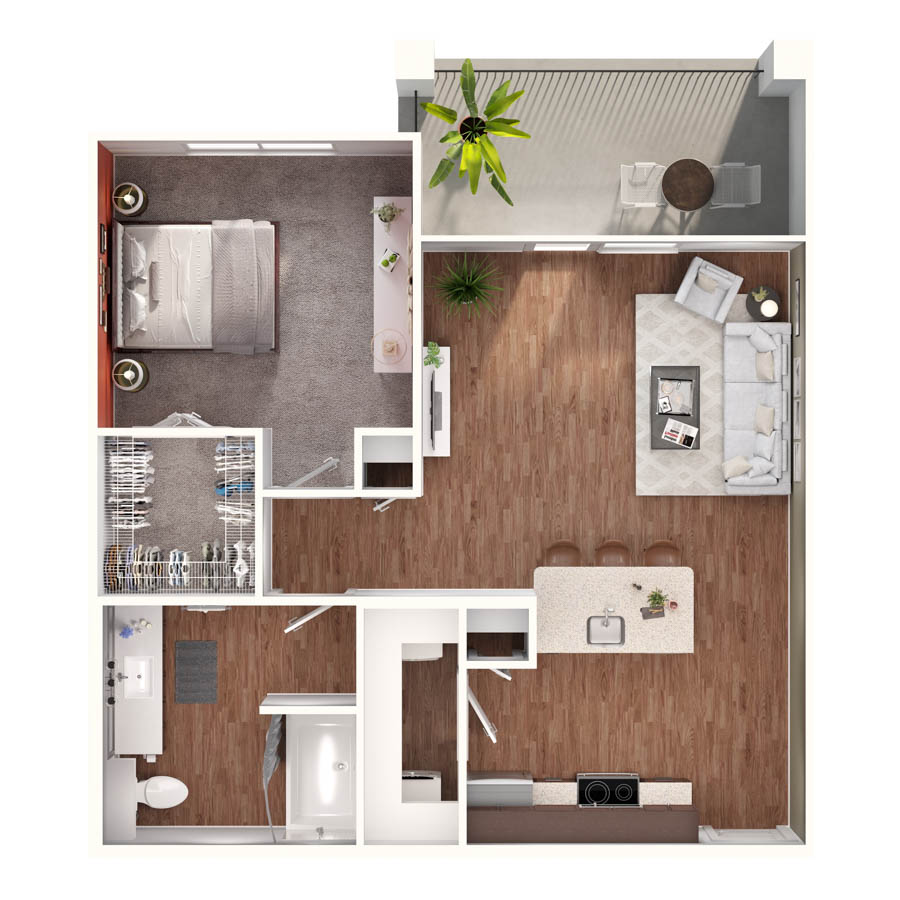 Amber floorplan layout