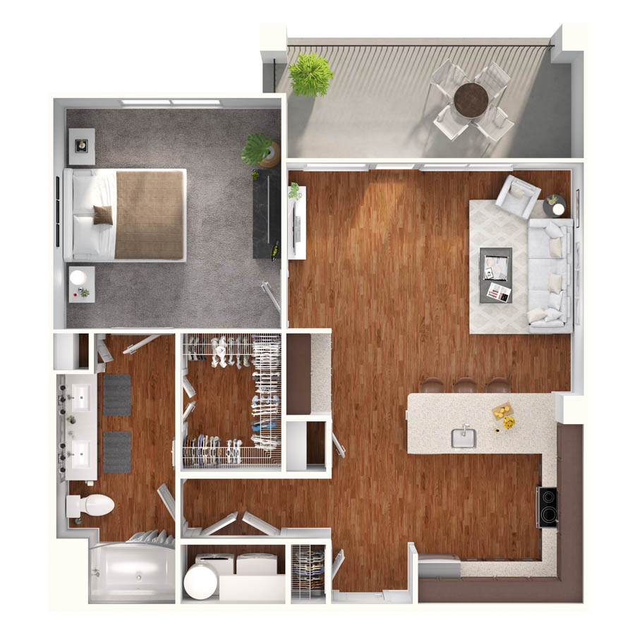 Mahogony floorplan layout